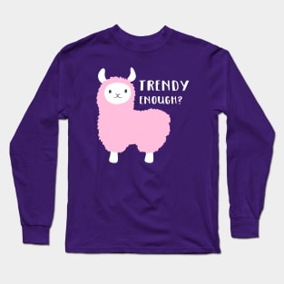 Trendy Alpaca Long Sleeve T-Shirt